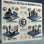 Las principales tácticas de ingeniería social: Phishing, Pretexting, Baiting y Tailgating