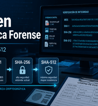 Hash en Informática Forense: Uso de MD5, SHA-1, SHA-256 y SHA-512 en Evidencia Digital